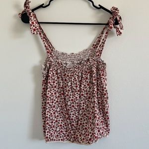 Others Follow Tie Floral Top